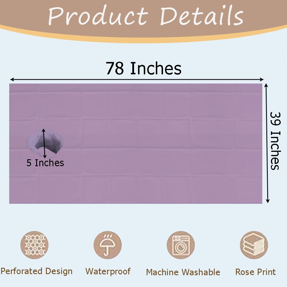 Massage Table Sheet with Hole - Rose Print Spa Cover -2