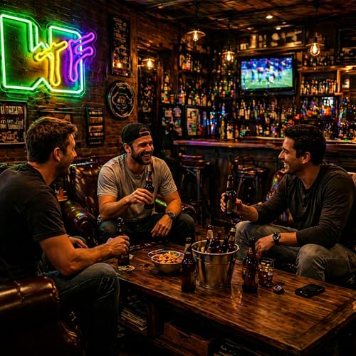 Image of Neon Sign, Neon Signs for Wall Decor LED Light Up Signs Home Decor for Gaming Room Bedroom Club Party Bar Shop USB Operated