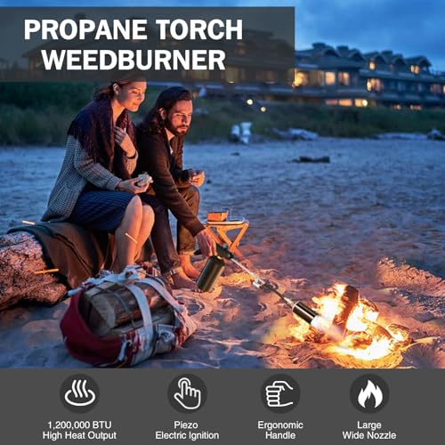 Propane Torch Burner Weed Torch Flame Control 30 Inch Detachable Long Arm by Soiiw - Used condition - Image 6