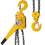 XtremepowerUS Lift Lever Block Chain Hoist Comealong Lift Puller (3/4 Ton 20')