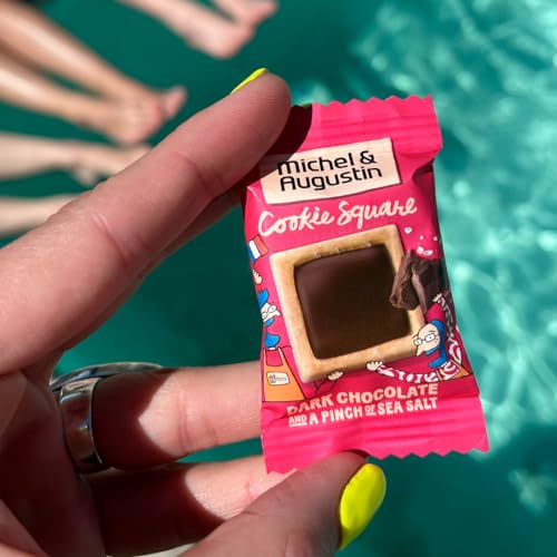 Image of Michel & Augustin Dark Chocolate Sea Salt Shortbread Cookies, 15ct Bag