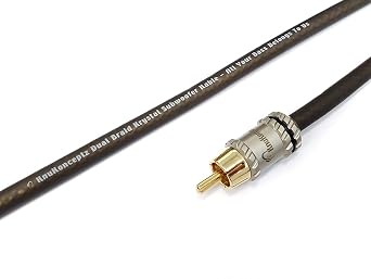KnuKonceptz Krystal Dual Braid OFC Subwoofer RCA Cable 8 Meter 25