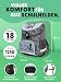 Familando - Schulranzen Set 6-teilig mit Federmappe - Minecraft - Ergonomisch, stabil & mit gepolstertem Rücken - 1250g leicht - 18L Volumen - Mit Reflektoren - Für Grundschule ab 1. Klasse