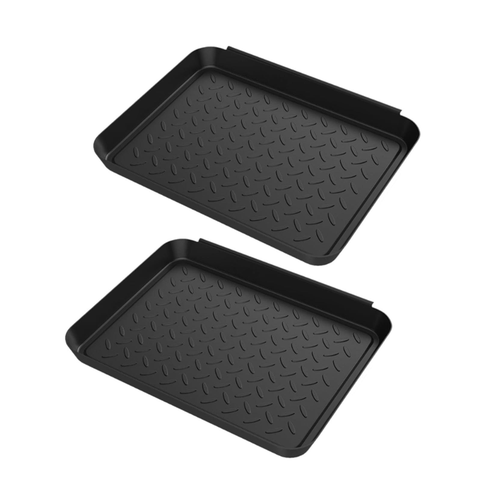 2 bandejas para Botas, protección para el Suelo, Bandeja para macetas, Alfombrillas para Botas de Garaje para Barro.