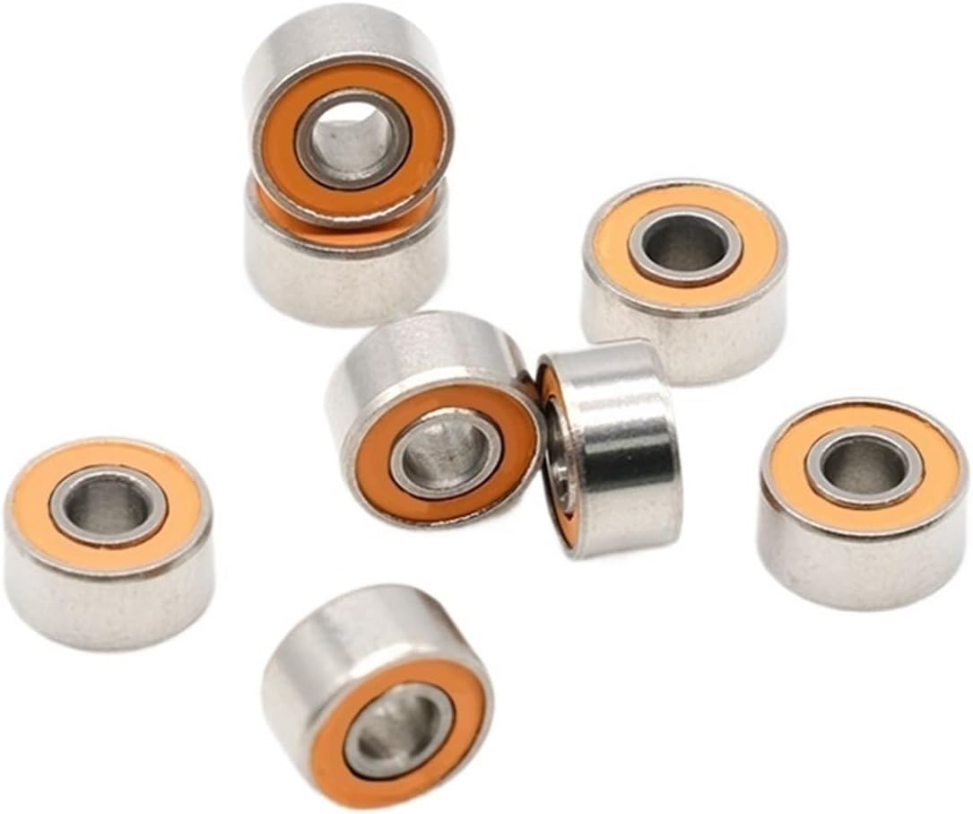 Ball Bearing Ceramic Bearing TATULA 1Pcs 3x10x4mm, 1Pcs 3X8X4mm, 1Pcs 8X12X3.5mm Stainless Steel Ceramic Bearing Bike Headset Bearings