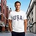 TUPOSU Mens USA Shirt American Flag T-Shirt 4th of July Patriotic Short Sleeve Tee