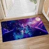 Galaxy Wolves Indoor Mat