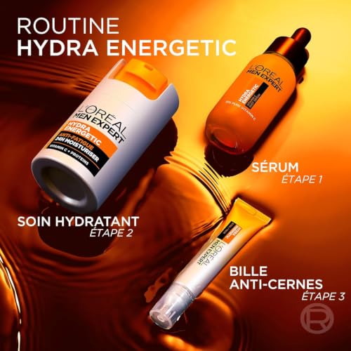 'oréal men expert hydra energetic sérum shot 100% vitamine c pure 30ml - vue 6