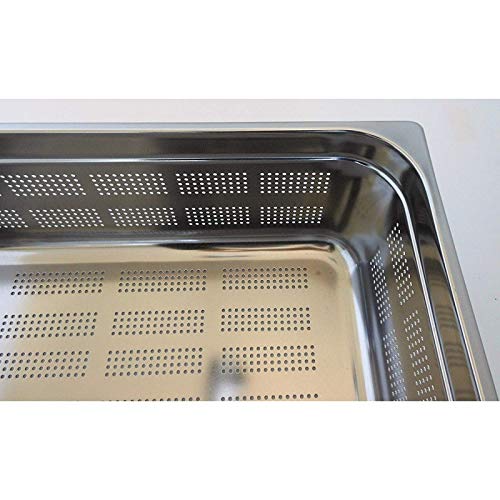 BACINELLA GASTRONORM Inox GN1/1 Misura 530X325 H 150 MM Forata