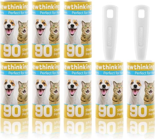Rodillo para pelo de mascotas Newthinking con 720 hojas pegajosas para sofá y ropa 2