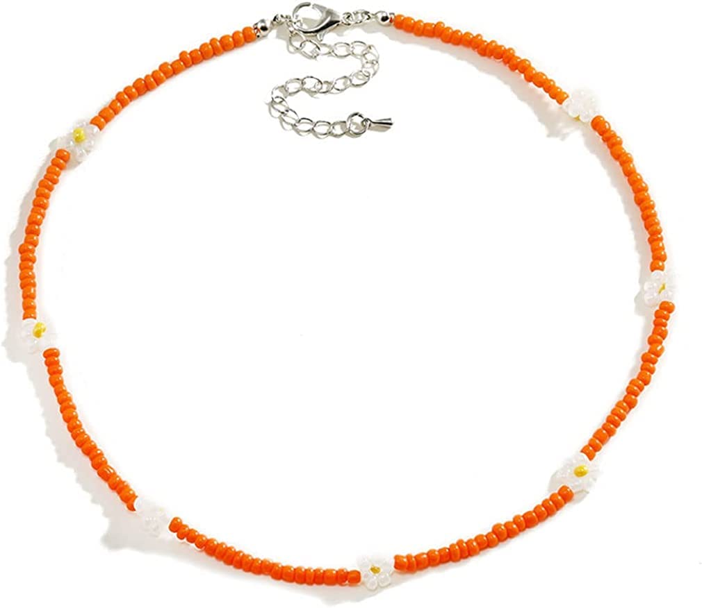 Boemia Perle Choker Con Fiore Boho Stile Donne Clavicola Catena Collane Gioielli FestaUn design ingegnoso