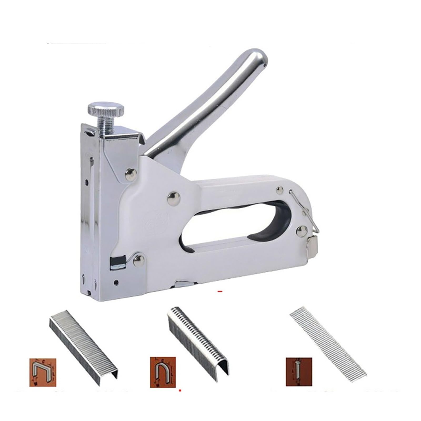 Graffettatrice Per Legno Pistola sparachiodi manuale for mobili con cucitrice 3 in 1 Tappezzeria