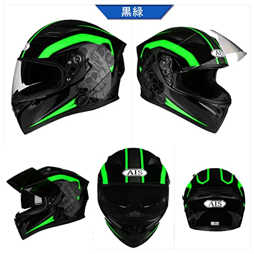 バイクヘルメット フルフェイス レディース メンズ ダブルシ