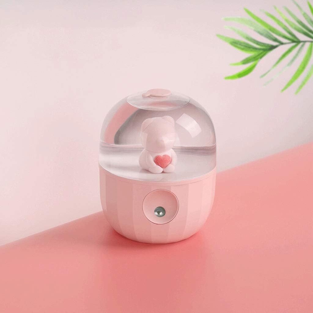 for Home Humidifier Mini Small Home Bedroom Office Desktop Car Air-Conditioned Room Air Humidification and Water Mute USB Portable Air Humidifier (Color : D) (C)