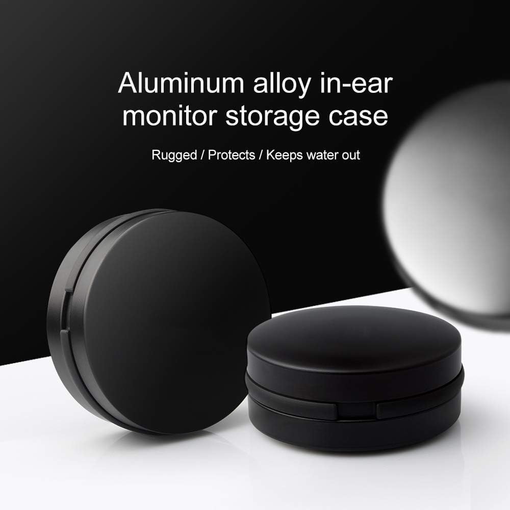 Soundlink Earphone Case Round Aluminum Alloy Earbuds Case Waterproof Protective Storage Box for in Ear Monitor - Image 6
