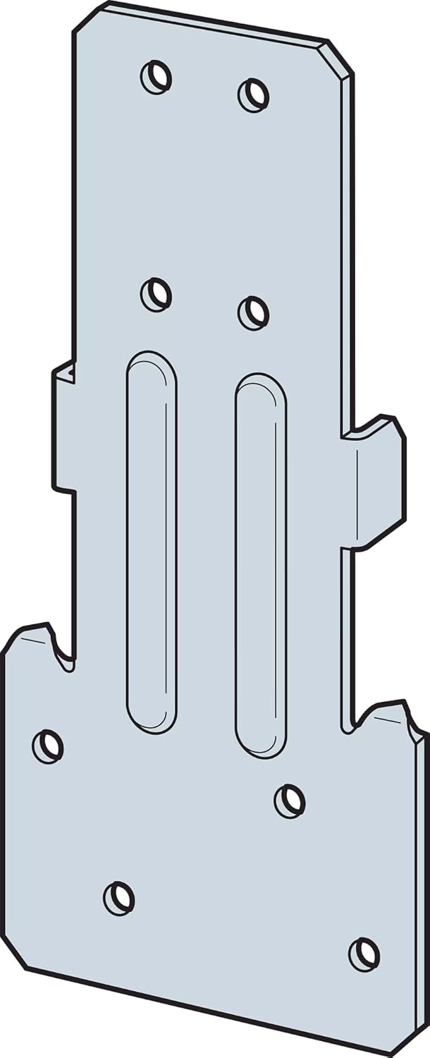 Simpson Strong-Tie RSP4 RSP 4-1/2 in. Galvanized Reversible Stud-Plate Tie (Pack of 100)