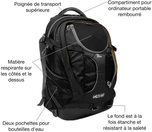 Kurgo G-Train - Zaino Trasportino per Animali di Piccola Taglia pensato per Viaggi ed Escursioni, con Fondo Impermeabile e Struttura con Più Scomparti - Blu Navy - 5