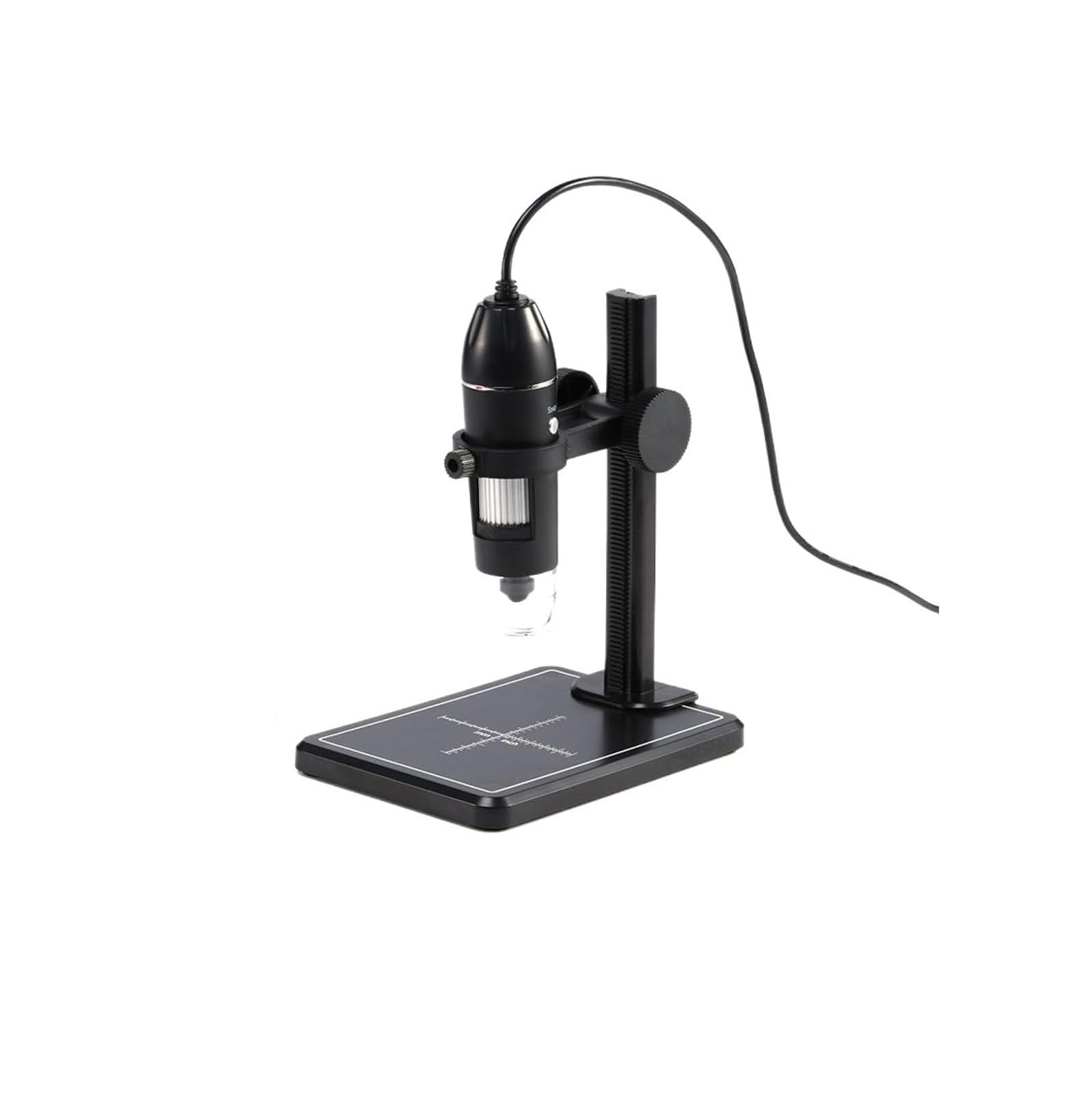 Mikroskop Cyfrowy 1600/1000/500X Do Lutowania USB Elektroniczny Naprawy Telefonu Komórkowego LED Lupa Camera LiftStand Mikroskopy i wyposażenie(1000X Black)
