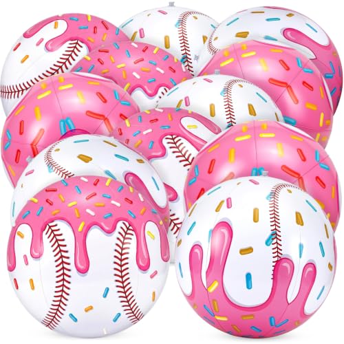 Balle de plage 40,6 cm lot de 12 crème glacée gonflable et résistante pour l été