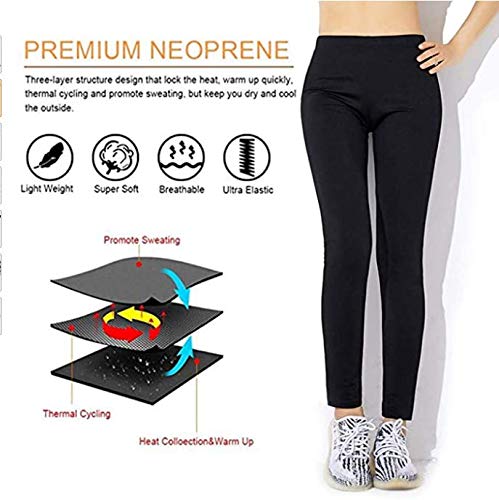Pantaloni Sauna Dimagranti, Leggings Anticellulite Donna Fitness, Legging Termici Vita Alta per Sudare - Leggins Effetto Snellente Push Up Glutei - Ideale per Yoga, Corsa, Palestra Sport