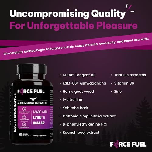 image for FORCE FUEL Herbal Supplement Sex Pills for Men – Last Longer in Bed 