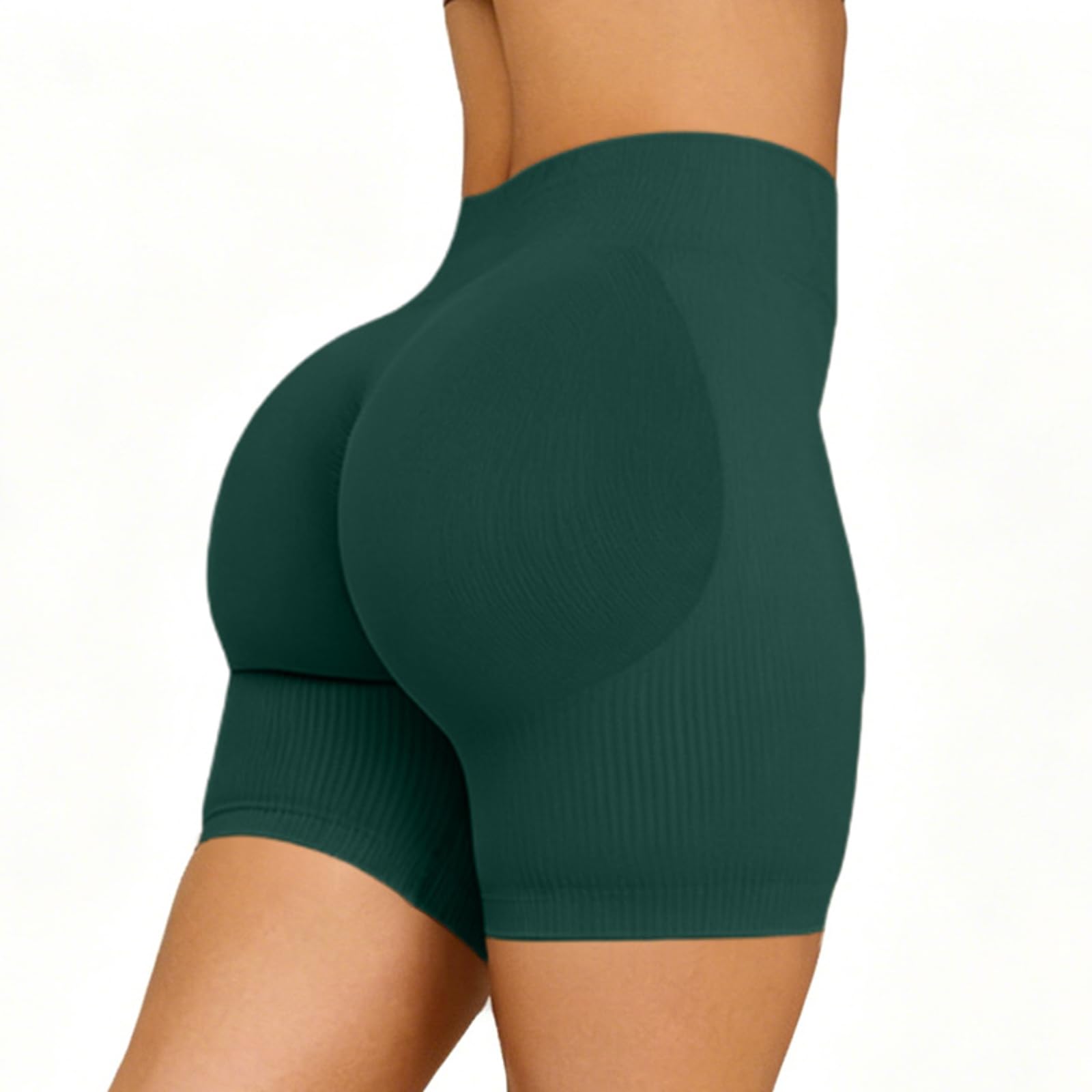 Pantaloncini Palestra Donna Push Up Leggins Corti Donna Vita Alta Shorts Sportivi Senza Cuciture per Yoga Fitness Allenamento Jogging