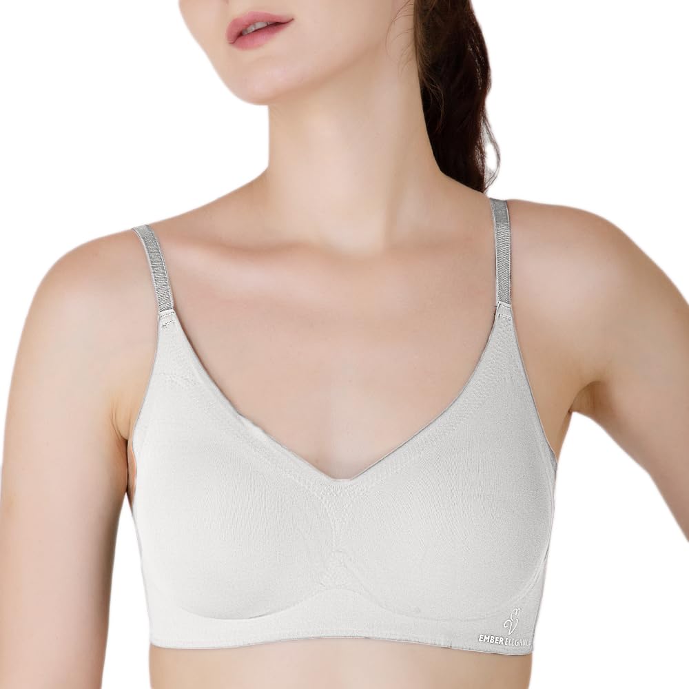 Wire Free Lightly Padded Sports Bra for Women - Everyday T- Shirt Super Comfortable Bra-image-17