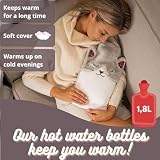 soxo Lustige Wärmflasche Mit Bezug Geschenk Für Frauen Männer Geschenke Lustig Wärmeflasche Katze