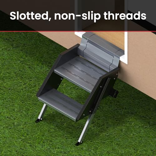Suburban 3-Step Wide Adjustable Stow Away RV Entry Steps (4104A) by Suburban - Image 3