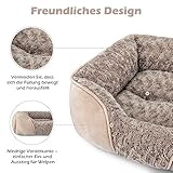 JOEJOY Hundebett Grosse Hunde, Hundekorb Waschbar Flauschig, rutschfest Anti-Angst Hundebetten Weich Bequem, Hundekörbchen für Grosse Hunde und Katzen, 89x63x23cm