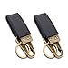 Nylon Webbing Keychain Tactical Molle Gear Key Ring, Gear Keeper Pouch, can be used as Key Chain, Key Ring Holder, perfect webbing attachment strap (Black,2pcs)