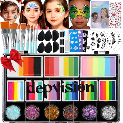 Peinture pour le visage avec paillettes