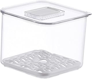 Refrigerator Vegetable Storage Holder Small Fruit Draining Box Airtight Food Storage Container for Kitchen and Freezer Organization