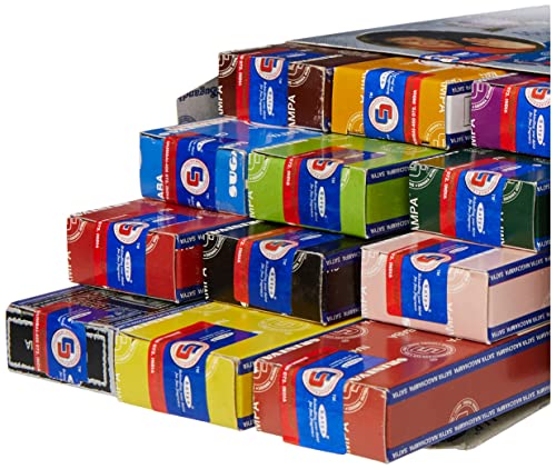 Satya Assorted Incense, 12 Boxes, 15 G Each Box, One Size, 01421 #TOP2