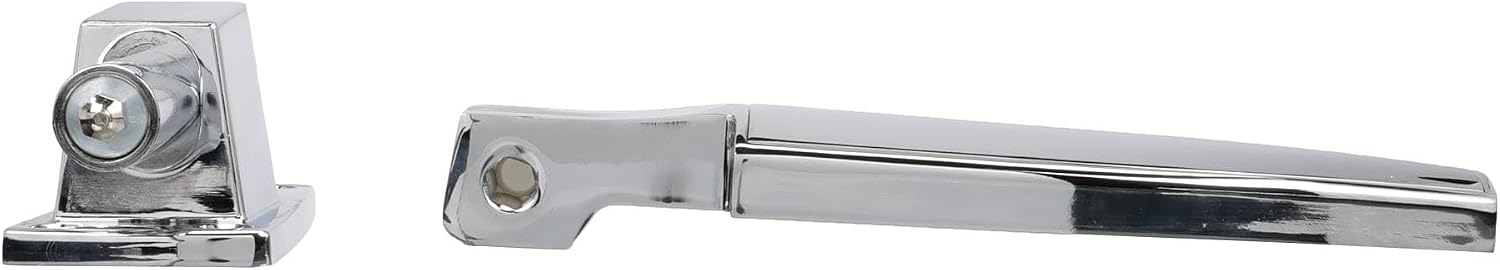 1-3/8" Offset Polished Chrome Non-Adjustable Cam-Rise Lift-Off Walk-in Door Hinge with Spring Kit