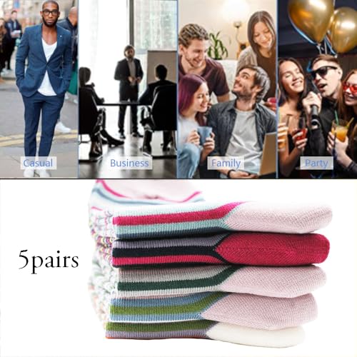 Image of Lavencious Women Socks 5 Pairs for Women Shoe Size 6-10, Sock Size 9-11, 5 Pairs