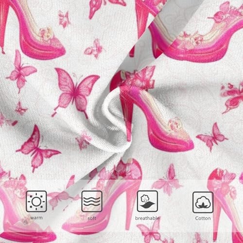 Joisal Cartoon Toddler Underwear Floral 2t Cotton Little Girl Panties High Heeled Shoes Butterfly Pink Briefs Underpants3