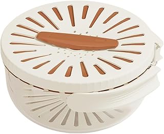 Increíble cuenco colador multifuncional que ofrece soluciones de drenaje rápido para mejorar tus habilidades culinarias (marrón)