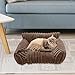 Bothyi Cat Sofa Bed Pet Couch Versatile Easy to Clean Sleeping Nonslip Bottom for Small Dogs Indoor Cats Living Room Home, Khaki
