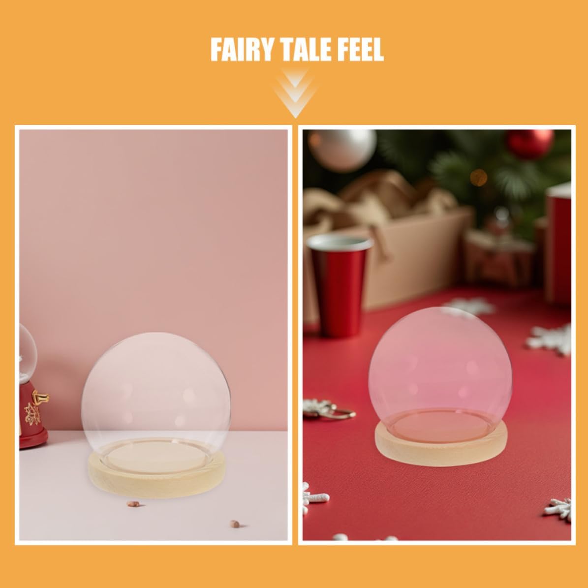 Glass Display Dome for Preserved Flowers and Collectibles