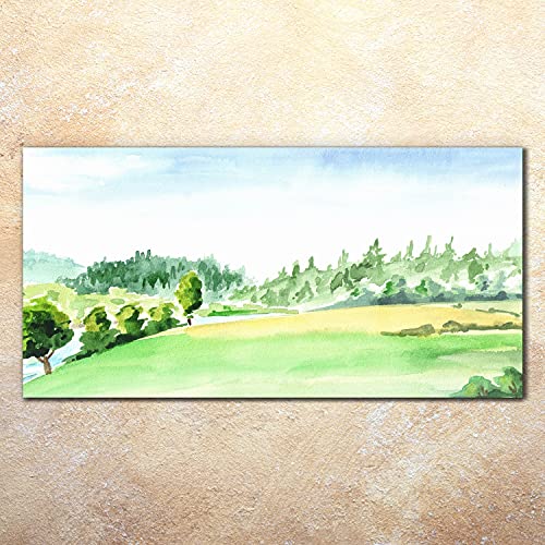 Tableau sur verre 140x70 River pour raviver un mur blanc et vide - 2