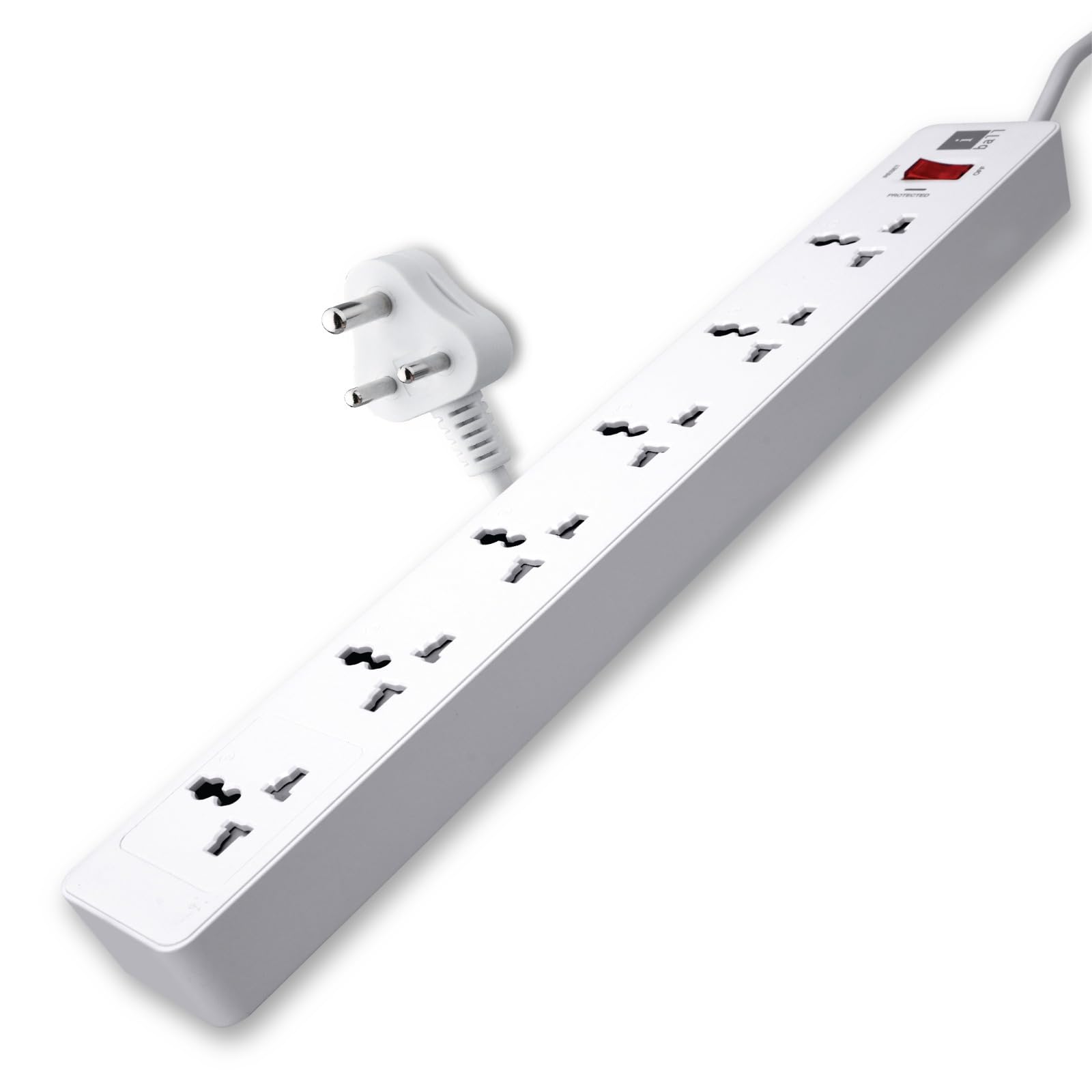 iBall GUARD-6X 6-Socket Surge Protector, TF MOV + 500 Joules, Universal Socket with Shutter, Auto-Reset Switch, 2M ISI Certified Cable, 100% Copper Conductor, 2500W Load Capacity, 3 Years Warranty-image-16