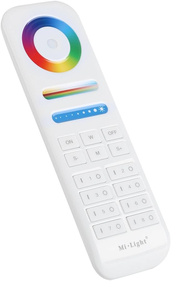 LED Bulbs light 2.4G 8-Zone Remote Controller for RGB+CCT LED Bulbs Strip Lights