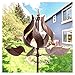 Winwindspinner Wind Spinners Outdoor - Large Tulip Metal Bronze Color Wind Sculptures & Spinner, Kinetic Gift Ideal Windmill Decor for Garden and Yard (75 inch Height)