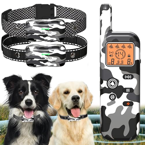 Htcuto GT1 Wireless Dog Fence & Ultrasonic Training Collar -1160-Yard