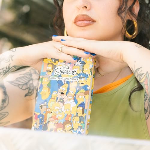 Grupo Erik Pocket Academic Diary 2025-2026 Week To View - The Simpsons Merch | A6 Diary 2026 17 Month, Weekly Academic Planner 2025-2026 Mid Year | Simpsons Gifts