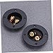Toyvian 2pcs Speaker Terminal Box Screw Cup Connectors Professional Binding Post for Car Stereo and Subwoofer Easy Installation Black