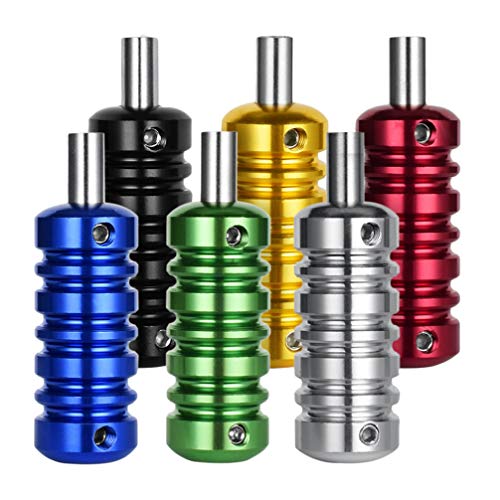Healifty Aluminum Alloy Machine Grip 2.08X0.90X2.36In Lightweight Anti-Slip Handle Tube for Accessories Body Art Piercing Supplies