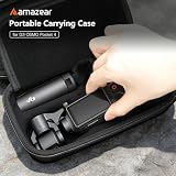AMAZEAR Torba do przenoszenia akcesoriów DJI Osmo Pocket 4 Creator Combo, kompatybilna, przenośna, wodoszczelna torba na ramię do akcesoriów Osmo Pocket4, różowa