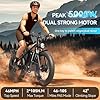 Peak-5000W-Dual-Motor-Electric-Bike for Adults, 52V 34Ah Battery Up To 105 Miles, 42-46MPH Fast-Dual-Motor-Ebike ,24"*4" Men-Fat-Tire-Electric-Bicycle Lockable Suspension for Mountain Snow Off-Road #1